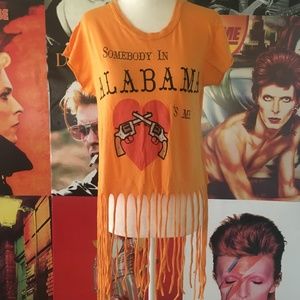 Wildfox Somebody in Alabama Loves Me fringe tee